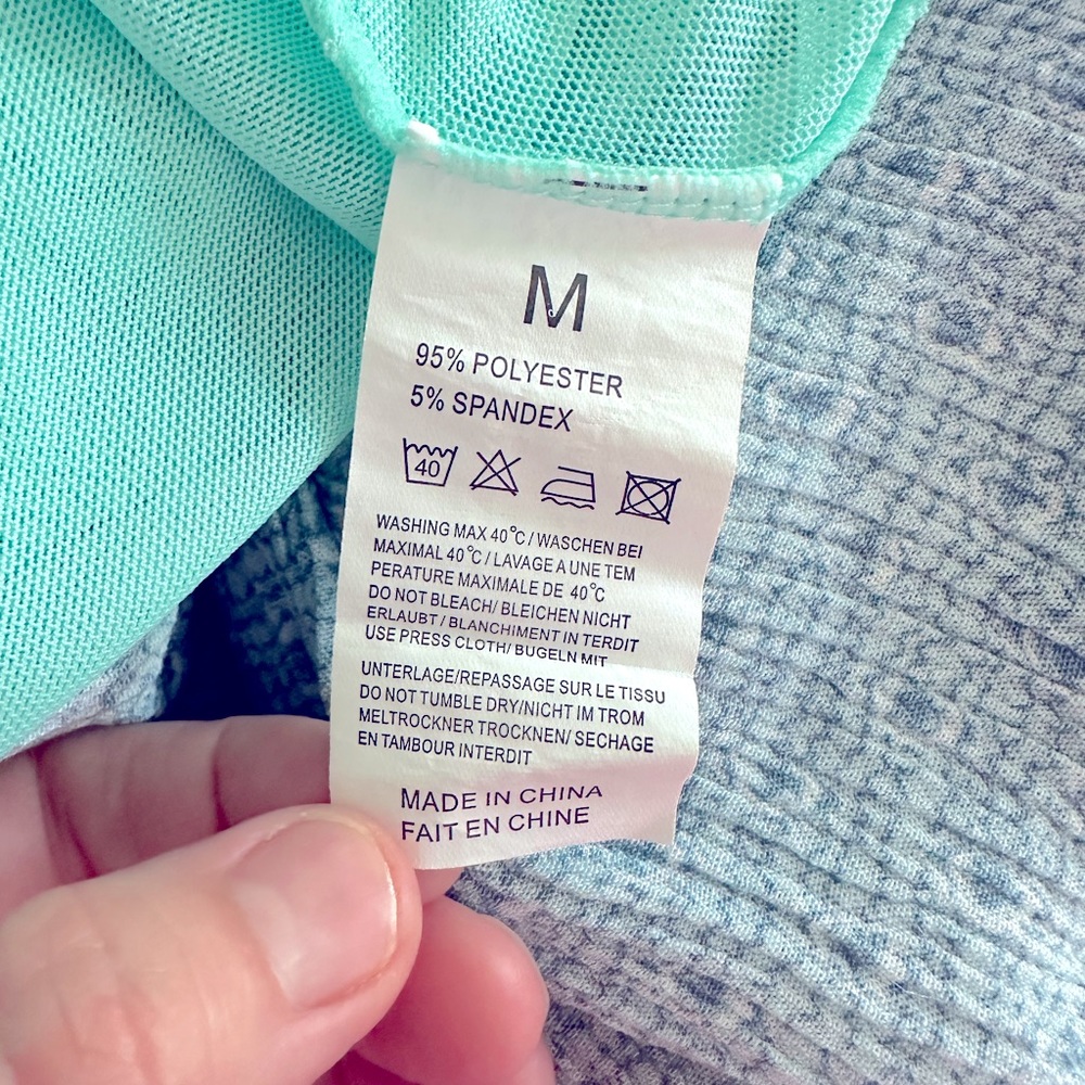 Avid love aqua sheer mesh stretch Fairycore nighty medium - Picture 4 of 5